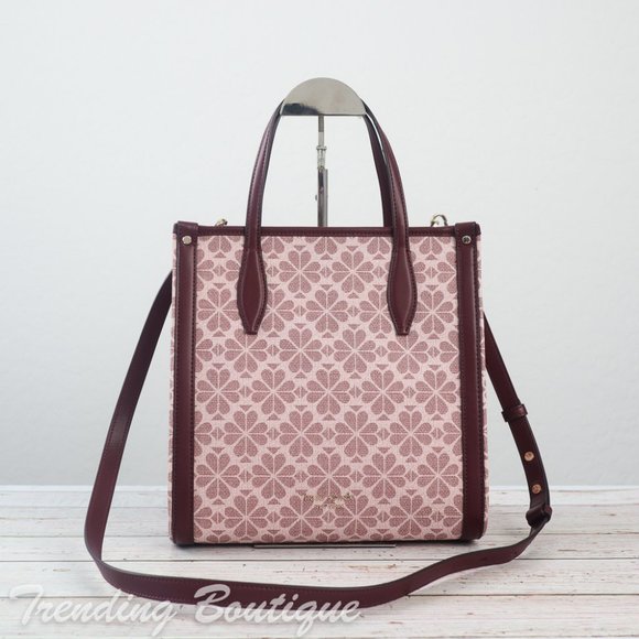 NWT Kate Spade Spade Flower Coated Canvas Infinite Medium North South Tote - Picture 7 of 12